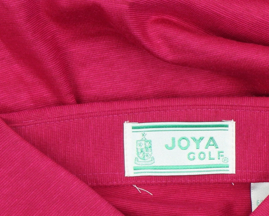 Joya Golf Men's Pink Cotton Polyester Short Sleeve Polo Shirt M
