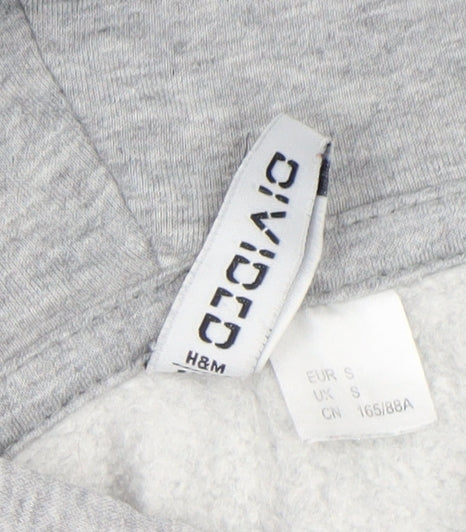 H&M Divided Women's Grey NASA Hooded Pullover Hoodie Size S