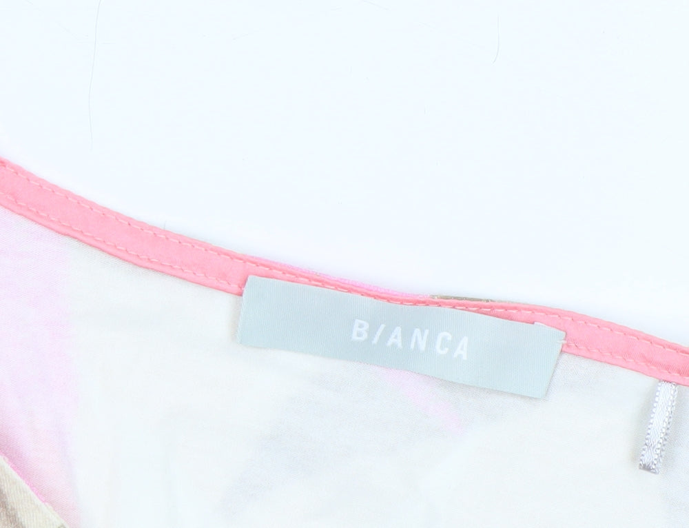 Bianca Women's Multicoloured Viscose Tunic Blouse Size 10