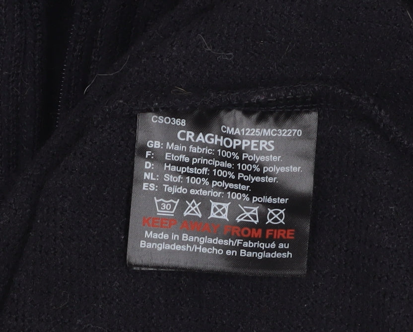 Craghoppers Men’s Black Fleece 1/4 Zip Pullover Sweatshirt L