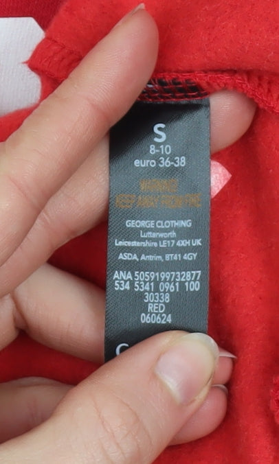 George Women Red Lapland Candy Shop Christmas Sweatshirt Size S 8-10