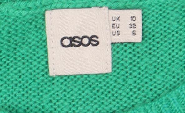 ASOS Women’s Green Sequin Pug Christmas Knit Jumper Size 8