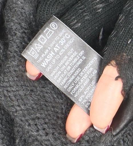 Marks & Spencer Women’s Grey Roll Neck Wool Blend Jumper Size 12