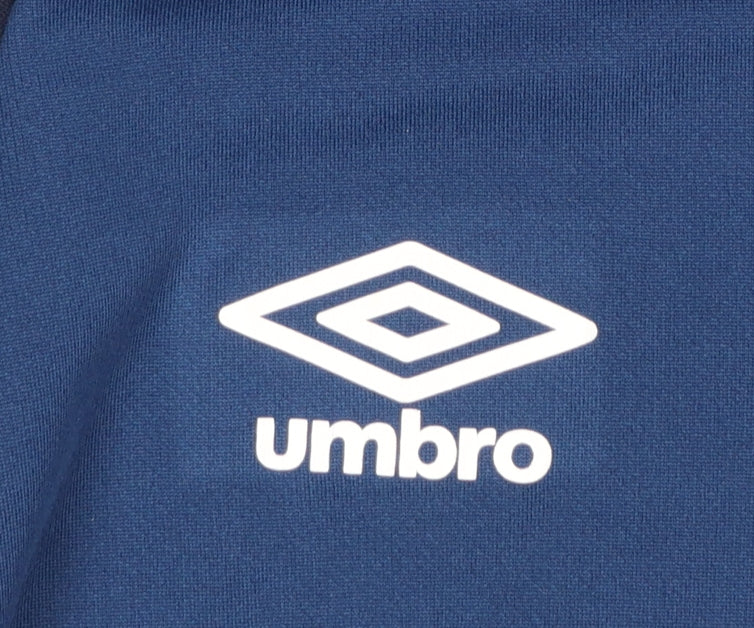 Umbro Men's Blue Football Training T-Shirt Size L Short Sleeve