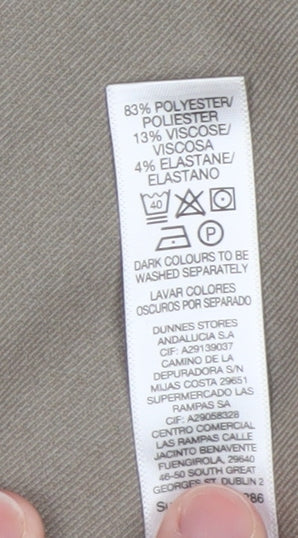 St. Bernard for Dunnes Stores Men's Beige 34W 31L Regular Fit Chino Trousers