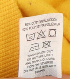 Dunnes Stores Boys Yellow Football Graphic Pullover Hoodie 9-10 Years