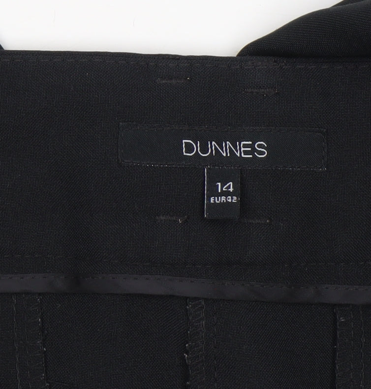 Dunnes Women’s Black Dress Pants Size 14 Straight Leg Trousers