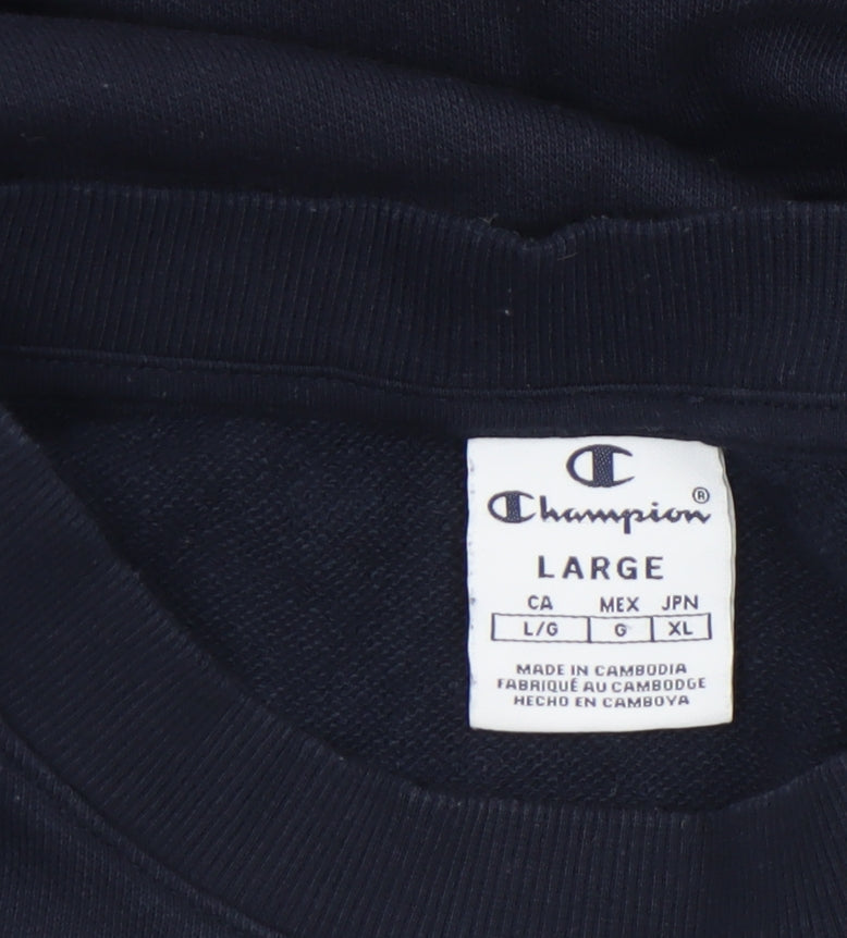 Champion Women's Black Large Crew Neck Pullover Sweatshirt