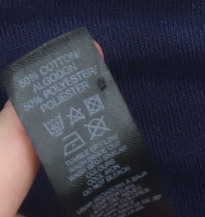 Dunnes Women’s Navy 1/2 Zip Sweatshirt XL Cotton Blend