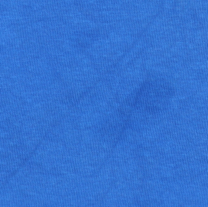 H&M Women Blue Cotton Crew Neck Pullover Sweatshirt XS