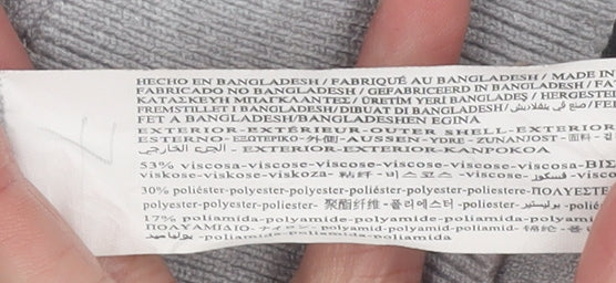 Stradivarius Women's Grey Regular Fit Crew Neck Jumper Size 14