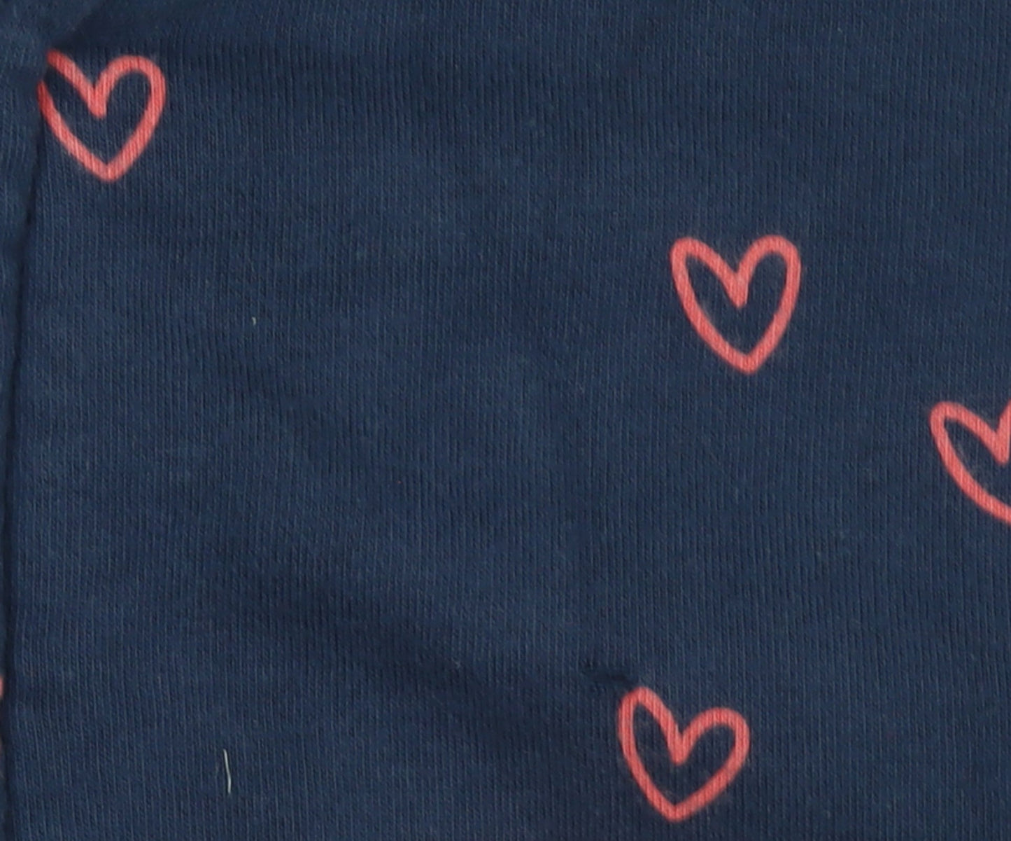 Marks and Spencer Girls Blue Heart Print Full Zip Hoodie 4-5 Years