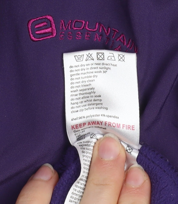 Mountain Essentials Women's Purple Softshell Jacket Size 14