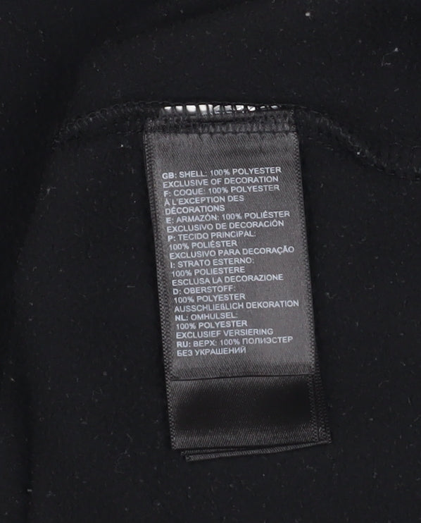 The North Face Boys Black Fleece 1/4 Zip Pullover Sweatshirt Size M