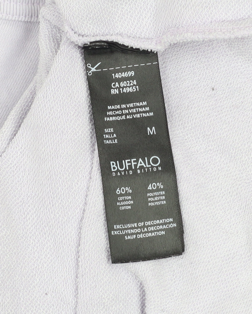 Buffalo David Bitton Women's Lilac Pullover Sweatshirt Size M Cotton Blend