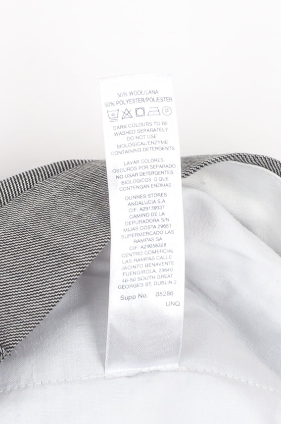 Dunnes Stores Men Grey Wool Blend Dress Pants 36W 31L Regular Fit