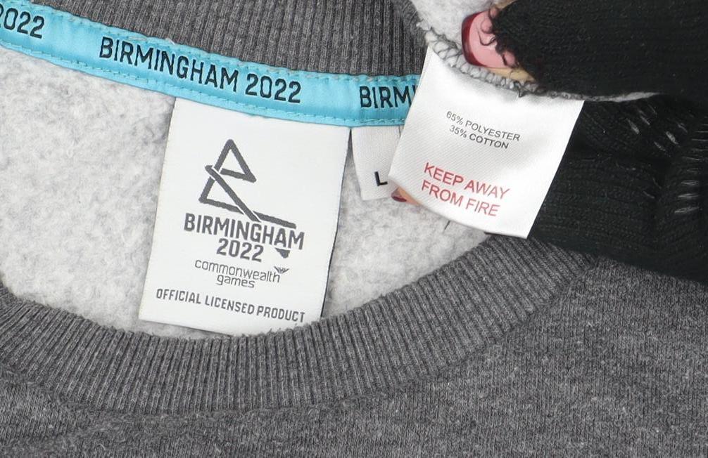 Commonwealth Games Birmingham 2022 Grey Crew Neck Men's Sweatshirt Size L