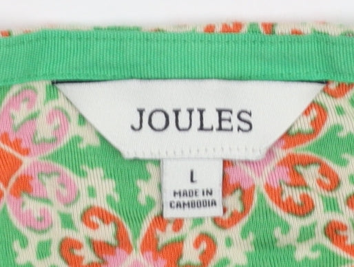 Joules Women’s Multicoloured Geometric Fit & Flare Dress L
