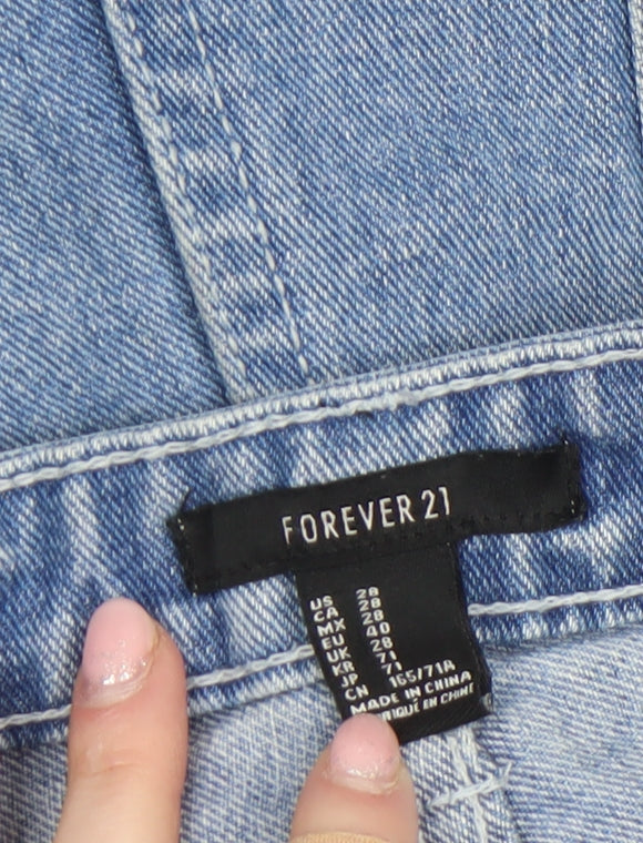 Forever 21 Womens Blue Size 6 Cut-Off Denim Ripped Shorts