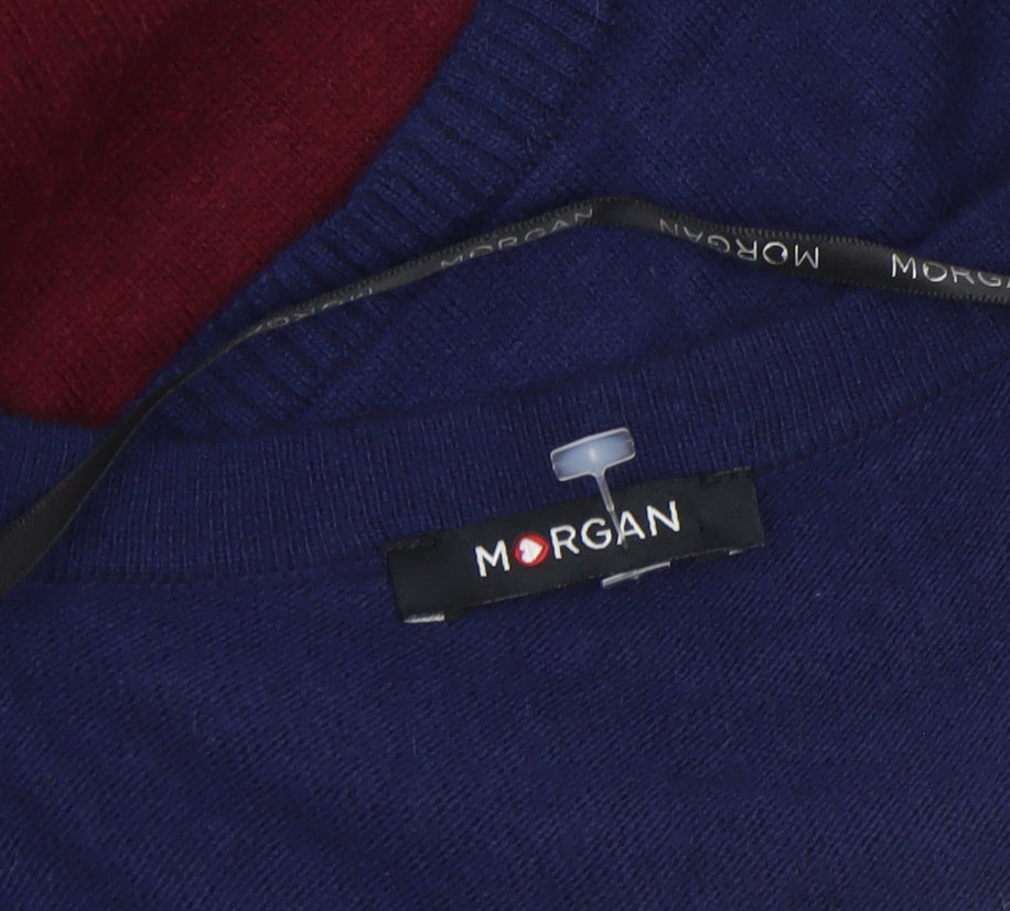 Morgan Women’s Multicoloured Slim Fit Knit Jumper Size 8