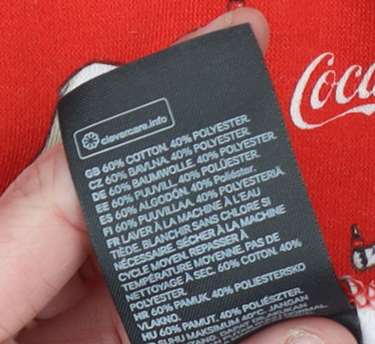 H&M Women Red Coca-Cola Polar Bear Pullover Sweatshirt Size S