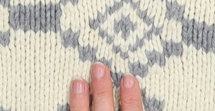 French Connection Women’s Ivory Chunky Roll Neck Geometric Jumper Size S
