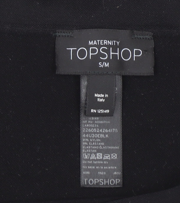 Topshop Maternity Black Strapless Tube Top S/M Women’s Elasticated Stretch Wear