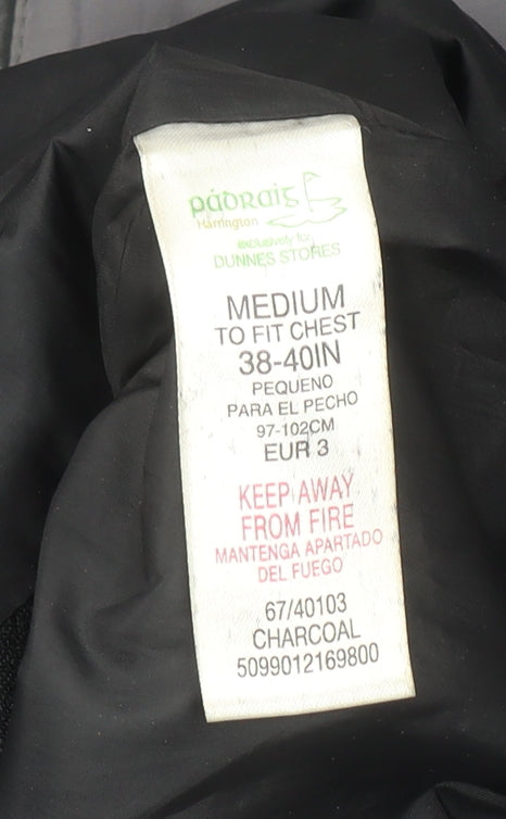 Dunnes Stores Men's Grey Windbreaker Jacket Medium 38-40in Full Zip