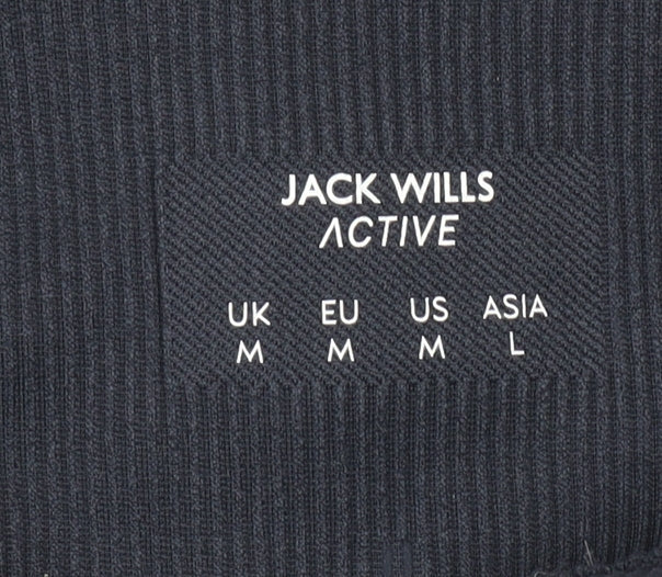 Jack Wills Women Black M Seamless Active Gym Leggings
