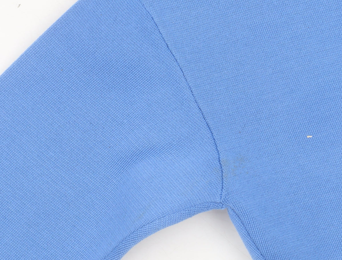 Gallery Women Blue Knit Button Basic Jacket L