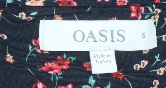 Oasis Women’s Multicoloured Floral Midi A-Line Dress Size S
