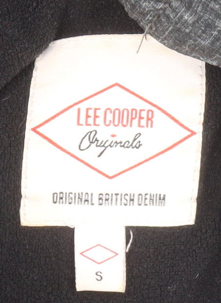 Lee Cooper Men's Grey Hooded Puffer Jacket S Regular Fit Winter Coat