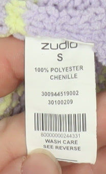 Zudio Women’s Purple Striped Crew Neck Knit Jumper Size S