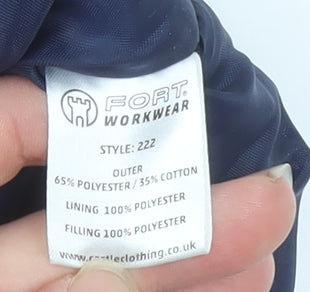 Fort Workwear Men's Blue Small Padded Bodywarmer Waistcoat