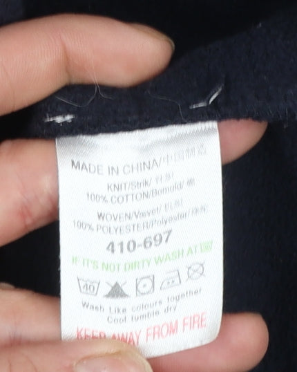 Next Men's Blue XL Full Zip Hooded Casual Jacket