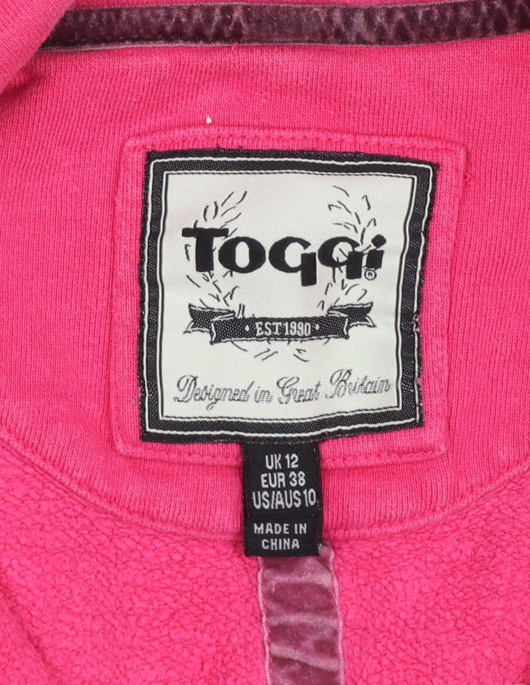 Toggi Women's Pink Full Zip Fleece Sweatshirt UK 12