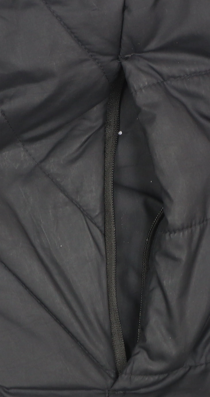 Puma Men's Black Puffer Jacket Hooded S Polyester Winter Coat