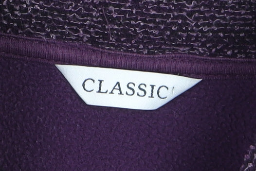 Marks & Spencer Women's Purple Classic Fleece Jacket Size 10