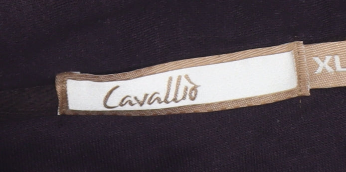 Cavallo Men's Black XL Full Zip Striped Casual Jacket