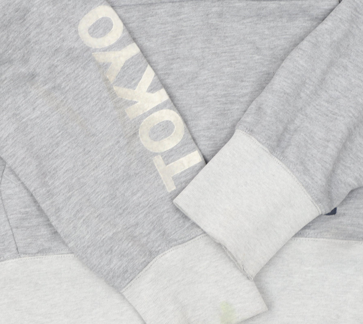 Superdry Men's Grey Pullover Hoodie Large Gym Graphic Print