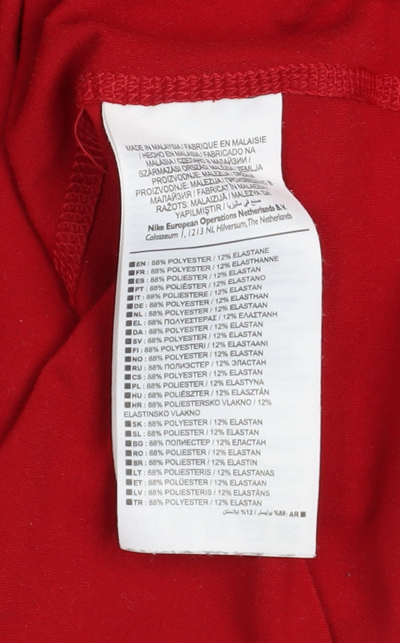 Nike Men's Red Dri-FIT 1/2 Zip Running Sweatshirt Size M