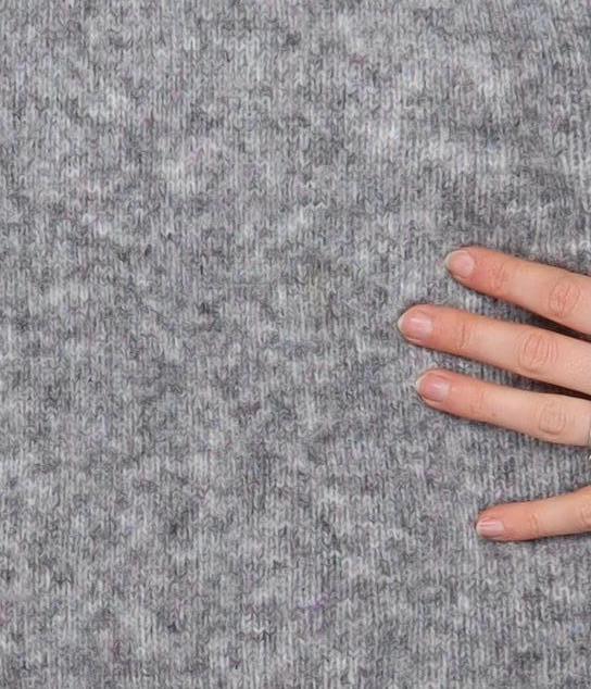 Kaffe Women's Grey Long Sleeve Roll Neck Knit Jumper Dress Size S