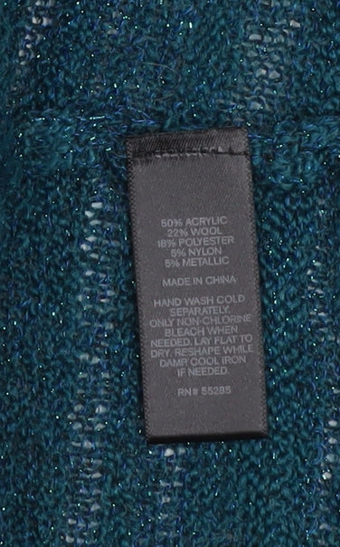 Express Women's Blue Open Front Knit Cardigan Size M