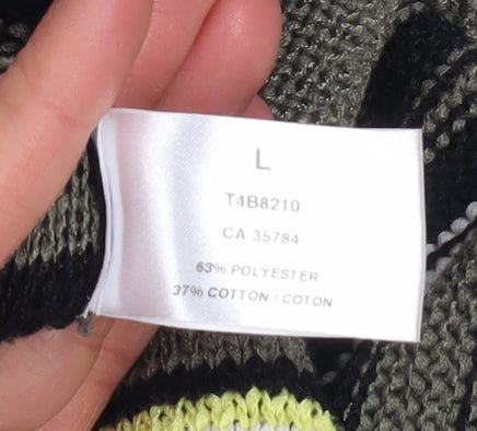 Precis Women’s Multicoloured Striped 3/4 Sleeve Knit Pullover Jumper Size L