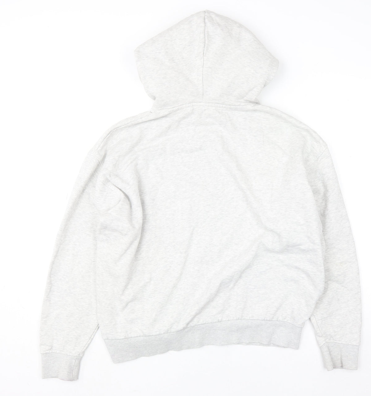 Weekday Women Grey Small Pullover Hoodie Cotton Blend Casual