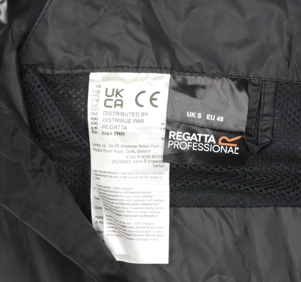 Regatta Men’s Black S Lightweight Hooded Windbreaker Jacket