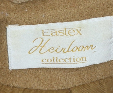 Eastex Women's Beige Wool Alpaca Overcoat Size 16 Classic Lined