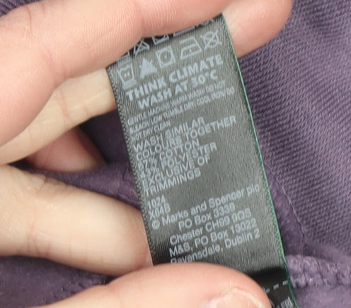 Marks & Spencer Women Purple Size 8 Pullover Sweatshirt