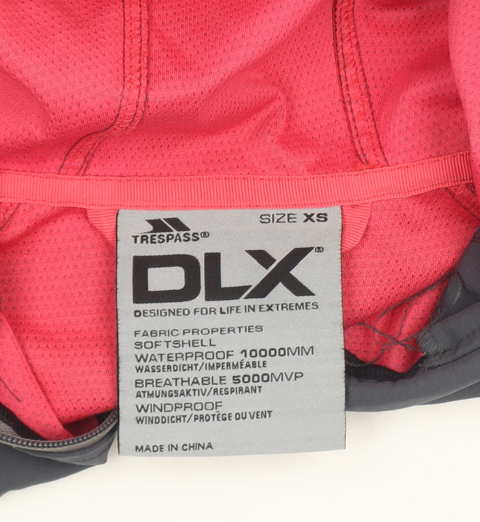 Trespass DLX Women's Grey Hooded Softshell Jacket XS Waterproof Windproof