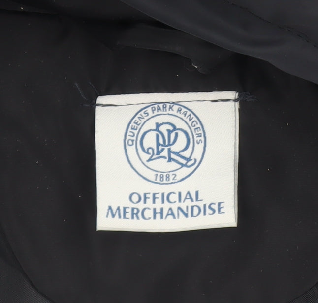 Queens Park Rangers Womens Blue Size 14 Long Hooded Puffer Coat